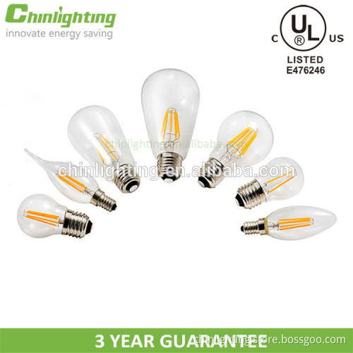 Dimmable c35 e27 e14 filament DC 12V led filament bulb